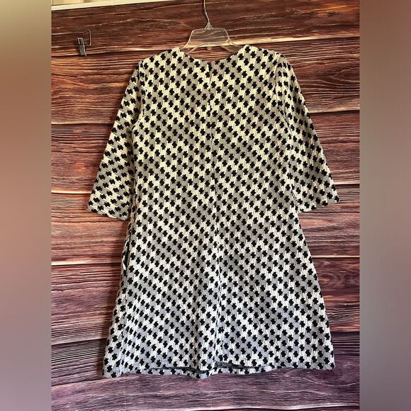 Just Taylor Plaid Textured Dress. Size 12. - Picture 6 of 8